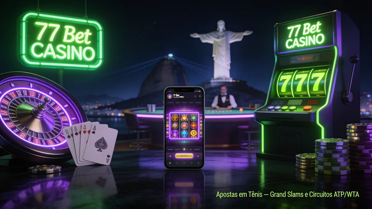 Apostas em Tênis — Grand Slams e Circuitos ATP/WTA — 77 bet no Brasil